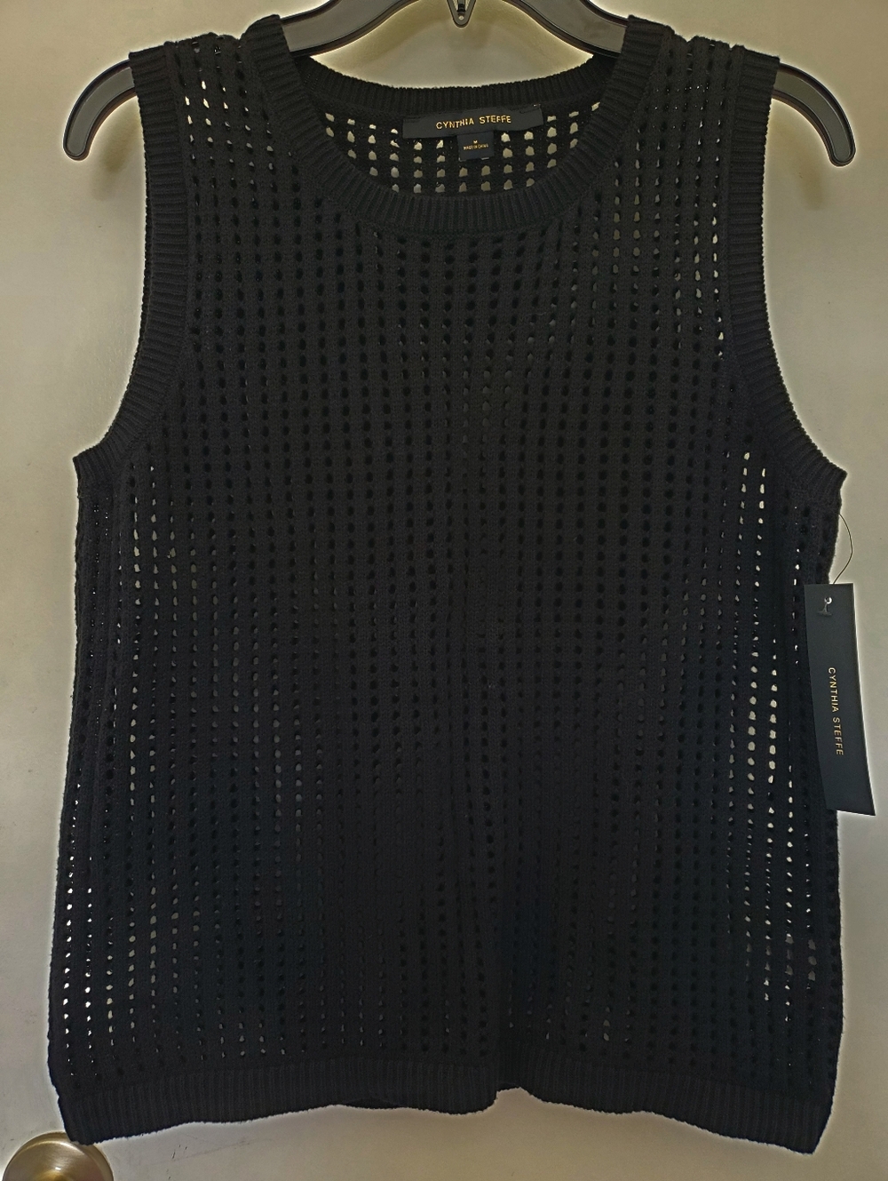 Cynthia Steffe Black Sleeveless Sweater